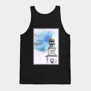 Queen Victoria Clock Tower, Penang, Malaysia Tank Top